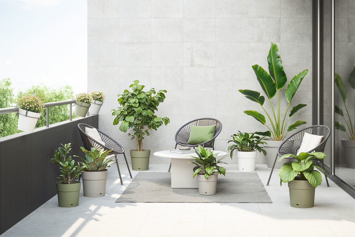 ARTEVASI Vaso per fiori per balcone Capri Individ - 30,5 x 54 x H 28 cm